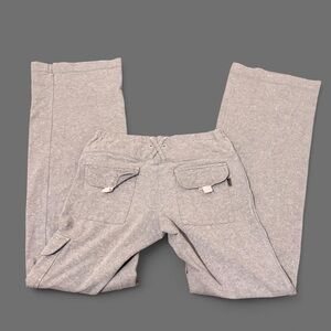 Bebe Sport Y2K Grey Cargo Sweatpants